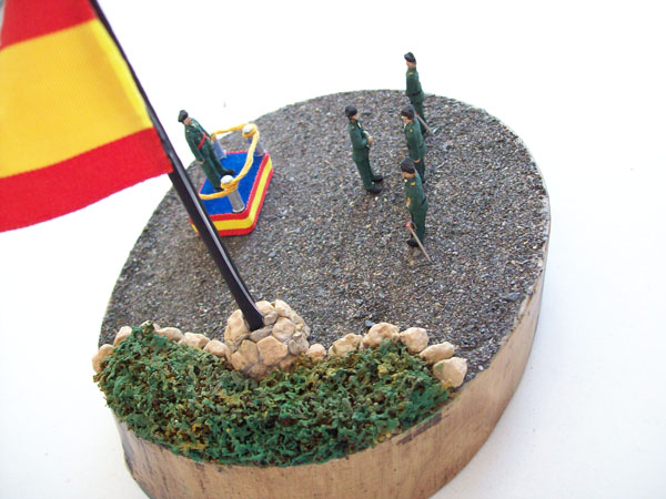 Diorama de despacho de Guardia Civil