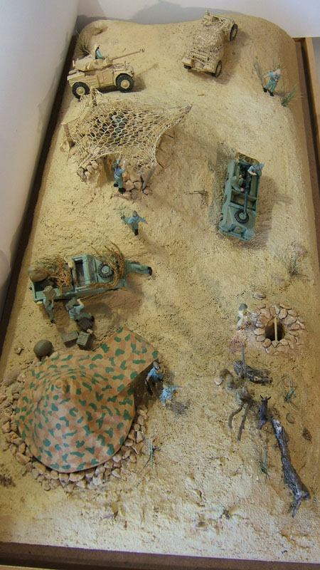 Vista picada del diorama