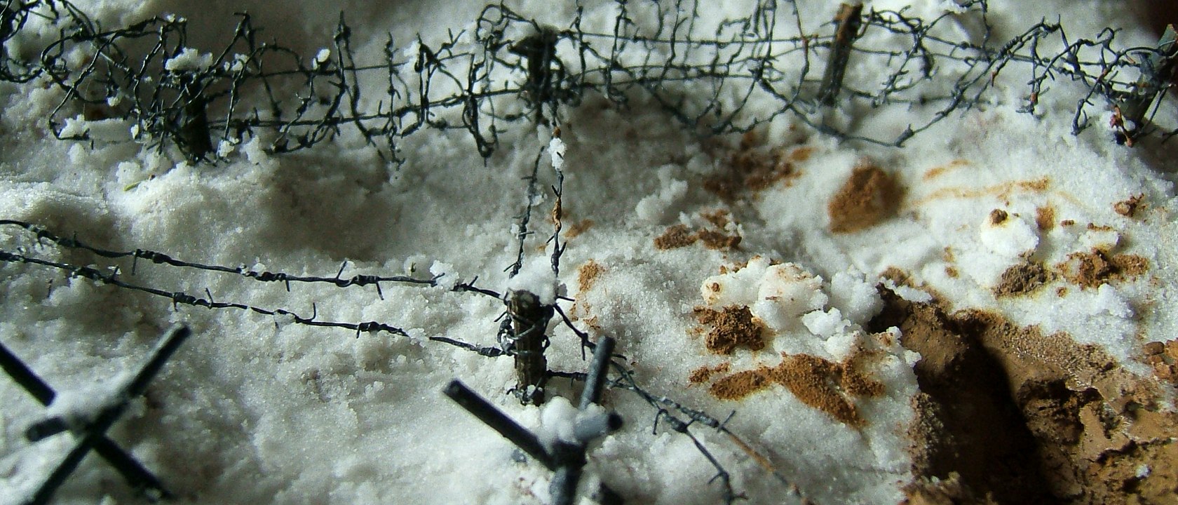 Trinchera en la nieve