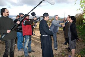 Set de rodaje y grabación de la escena de los fusilamientos