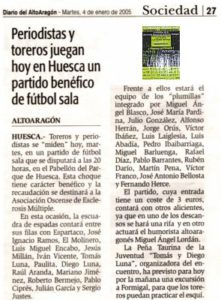 Periodistas y toreros contra la esclerosis