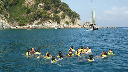 Chapuzón en el mar