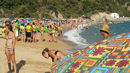 La playa de Canyelles