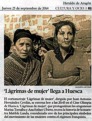 Lágrimas de mujer llega a Huesca